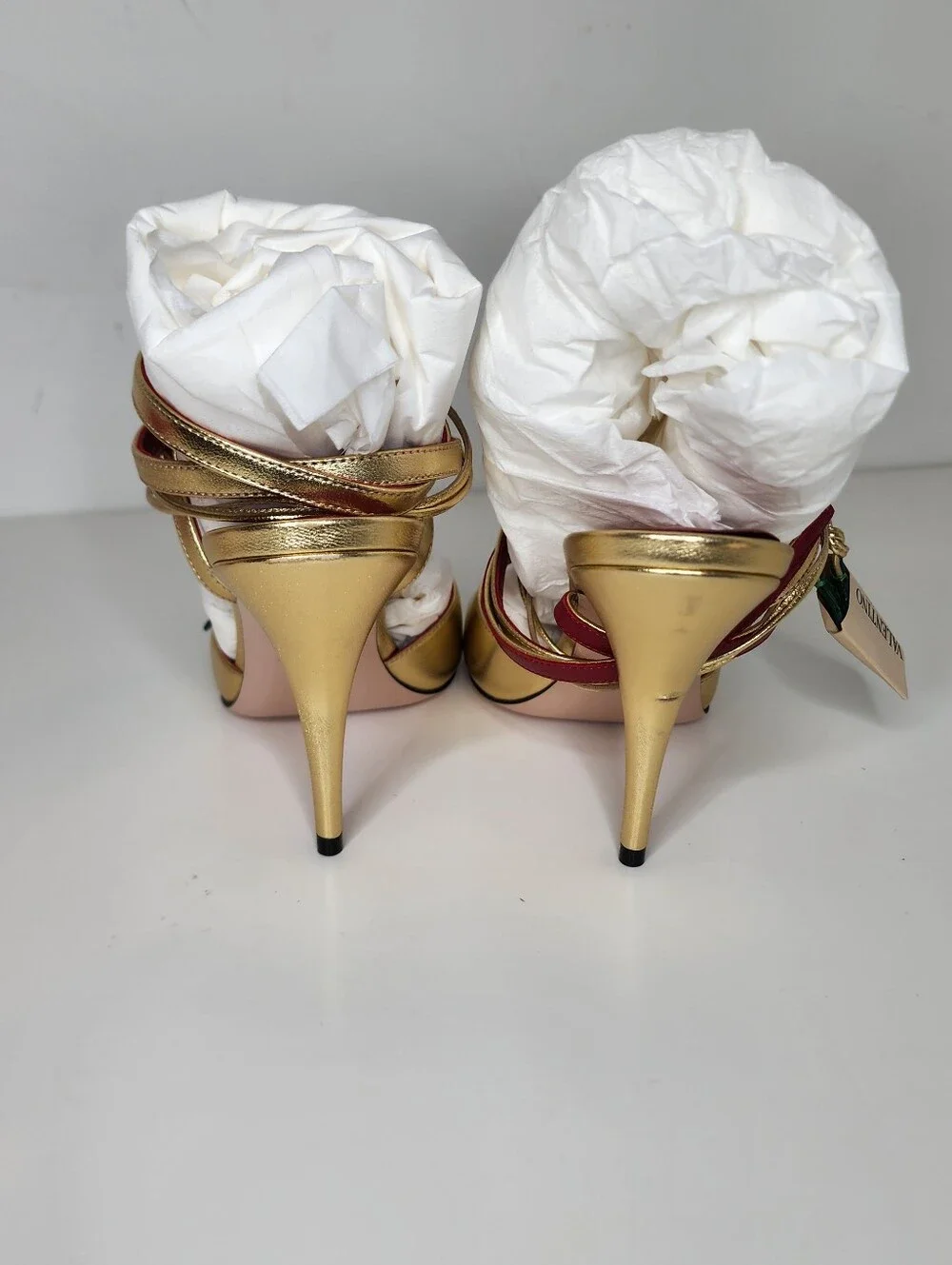 Valentino Garavani Womens Cherryfic Ankle Wrapped Sandals Size 7.5